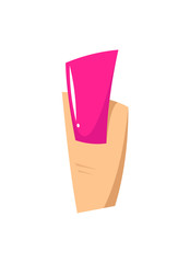 Icon nail salon. Flat vector illustration.