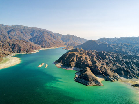 Orto Tokoy Reservoir in Kyrgyzstan taken in August 2018