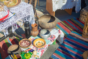 The interior in the style of the Cossacks.