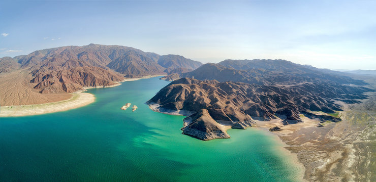 Orto Tokoy Reservoir in Kyrgyzstan taken in August 2018