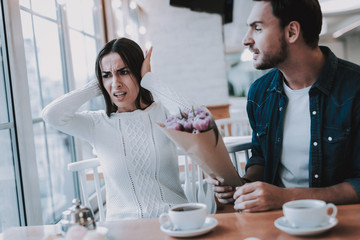Serious Relationship. Restaurant. Break Down.