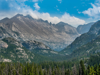 Fototapeta na wymiar Inside of the Rocky Mountains