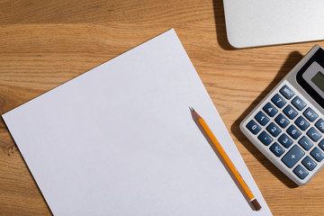 Biurko komputer kalkulator matematyka