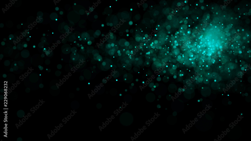 Poster dust particles. abstract background of particles. 3d rendering. dots background. futuristic digital 