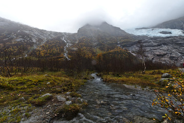 Glacier lake Norway