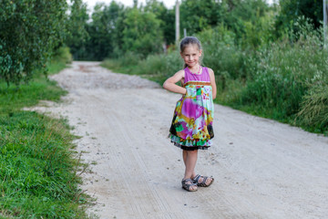 little girl in the park