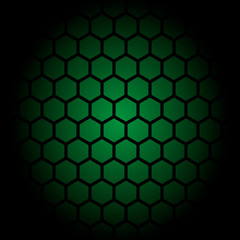  Honey comb green pattern background