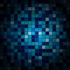 Blue square pattern shadow background