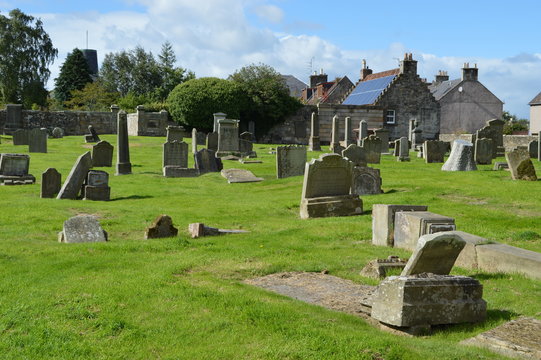Cupar Old Parish Church, with early 15th century tower and spire of 1620