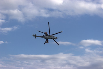 Fototapeta na wymiar Combat helicopter