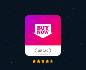 Buy now sign icon