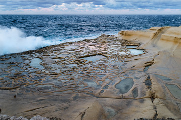 Marsalforn xwejni bay Saltpans