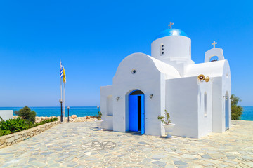 A church on a shore near Protaras, Cyprus