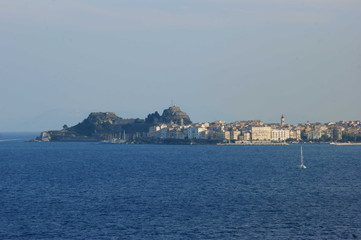 Fototapeta na wymiar Panorama di Corfù
