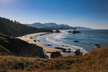 Coastal landscape in Ecola State Park, Oregon