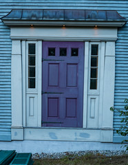 Fototapeta na wymiar Colored Front Door in New England