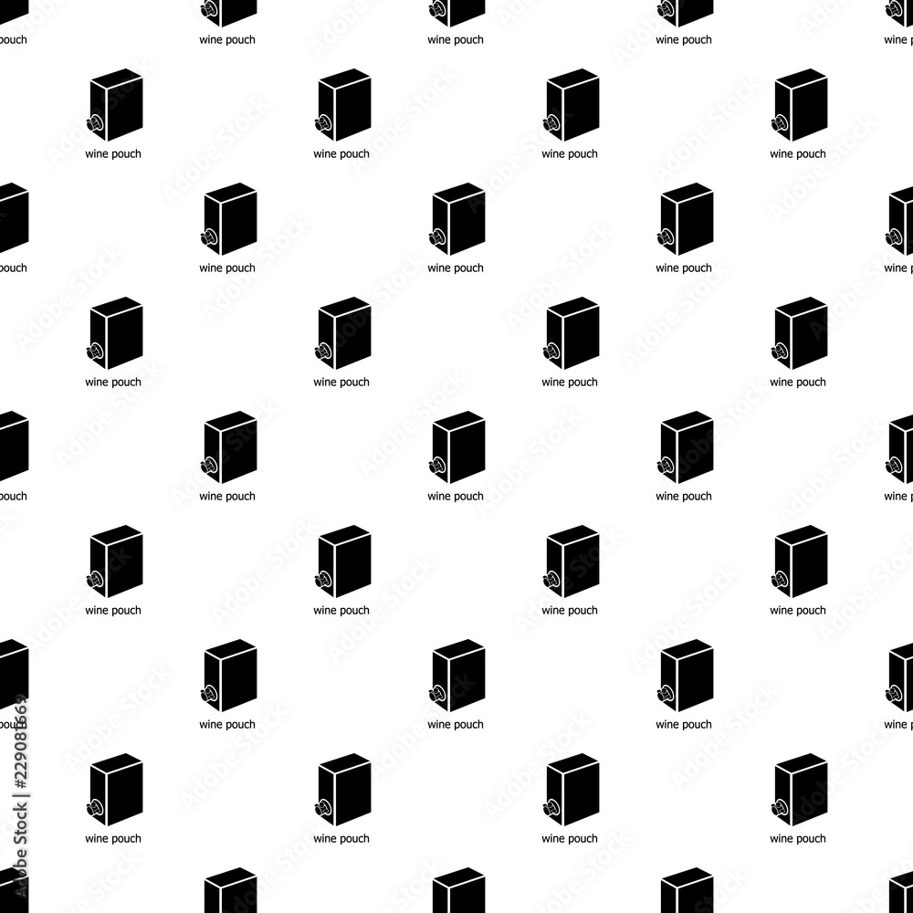 Poster wine pouch pattern vector seamless repeating for any web design