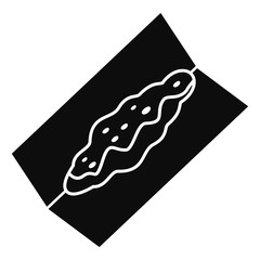 Marijuana powder paper icon. Simple illustration of marijuana powder paper vector icon for web design isolated on white background
