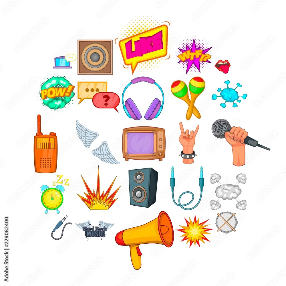 Poster composition icons set. cartoon set of 25 composition vector icons for web isolated on white backgrou