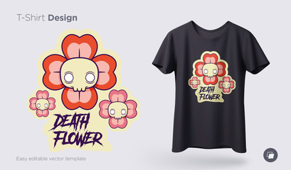 Funny skeleton illustration. Print on T-shirts, sweatshirts and souvenirs