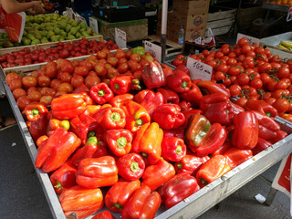 Mercado de fruta y verdura