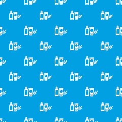 Eco natural cream pattern vector seamless blue repeat for any use