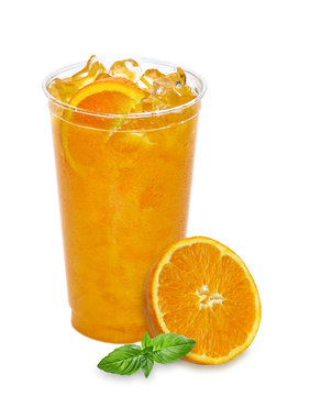 Ice Tea On Plastic Cup With Lemon Side View Generative Ai Technology, Tea,  Ice, Glass PNG Transparent Image and Clipart for Free Download