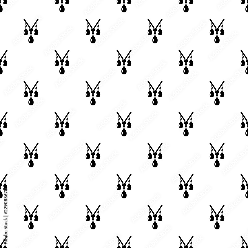 Poster necklace pattern vector seamless repeating for any web design