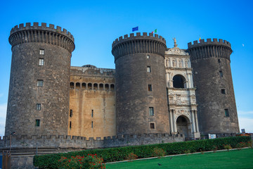 naples, castle european, monument,