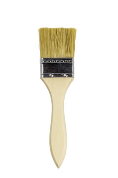 Paint brush isolated on white background with clipping path.