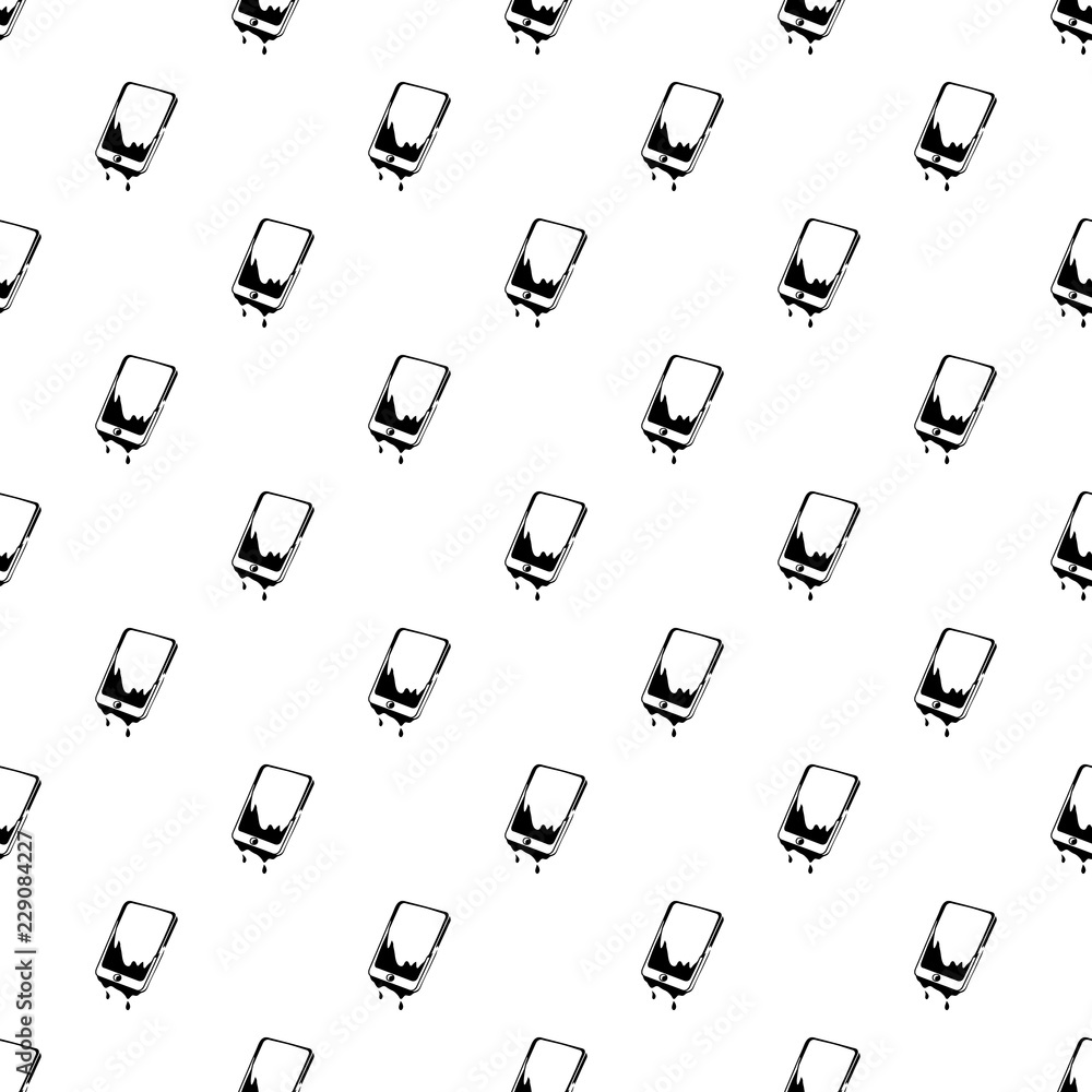 Poster water smartphone pattern vector seamless repeating for any web design