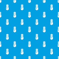 Office water cooler pattern vector seamless blue repeat for any use