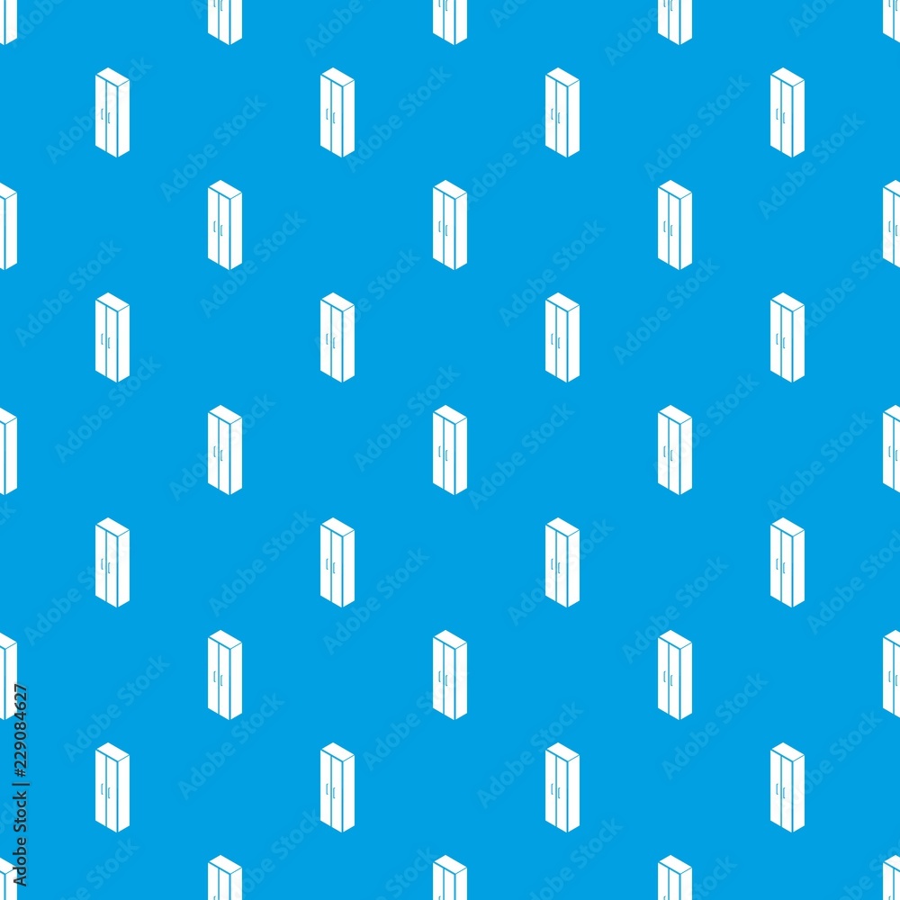 Poster wardrobe pattern vector seamless blue repeat for any use