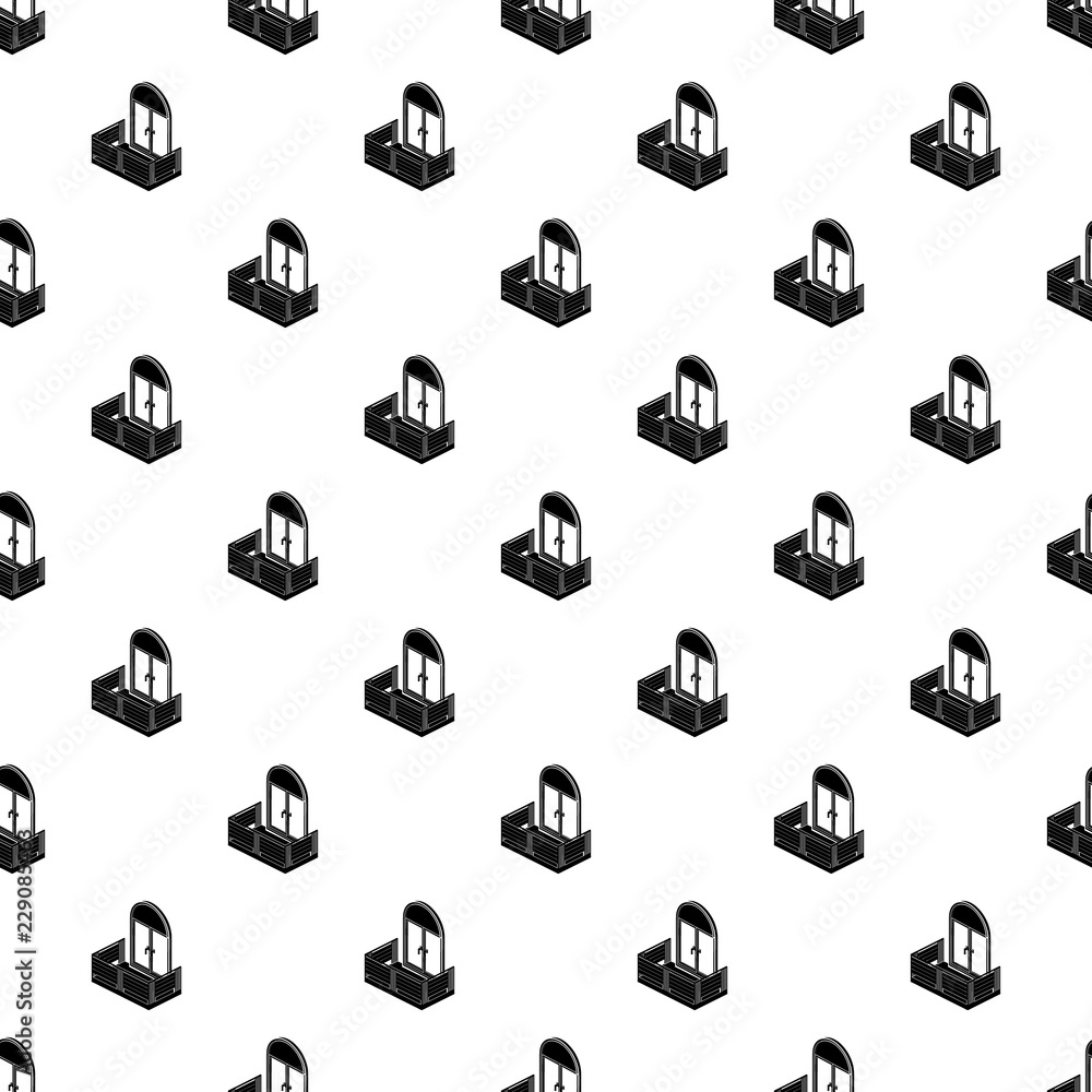 Aufkleber wood balcony pattern vector seamless repeating for any web design
