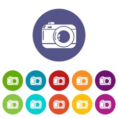 Photo camera icon. Simple illustration of photo camera vector icon for web