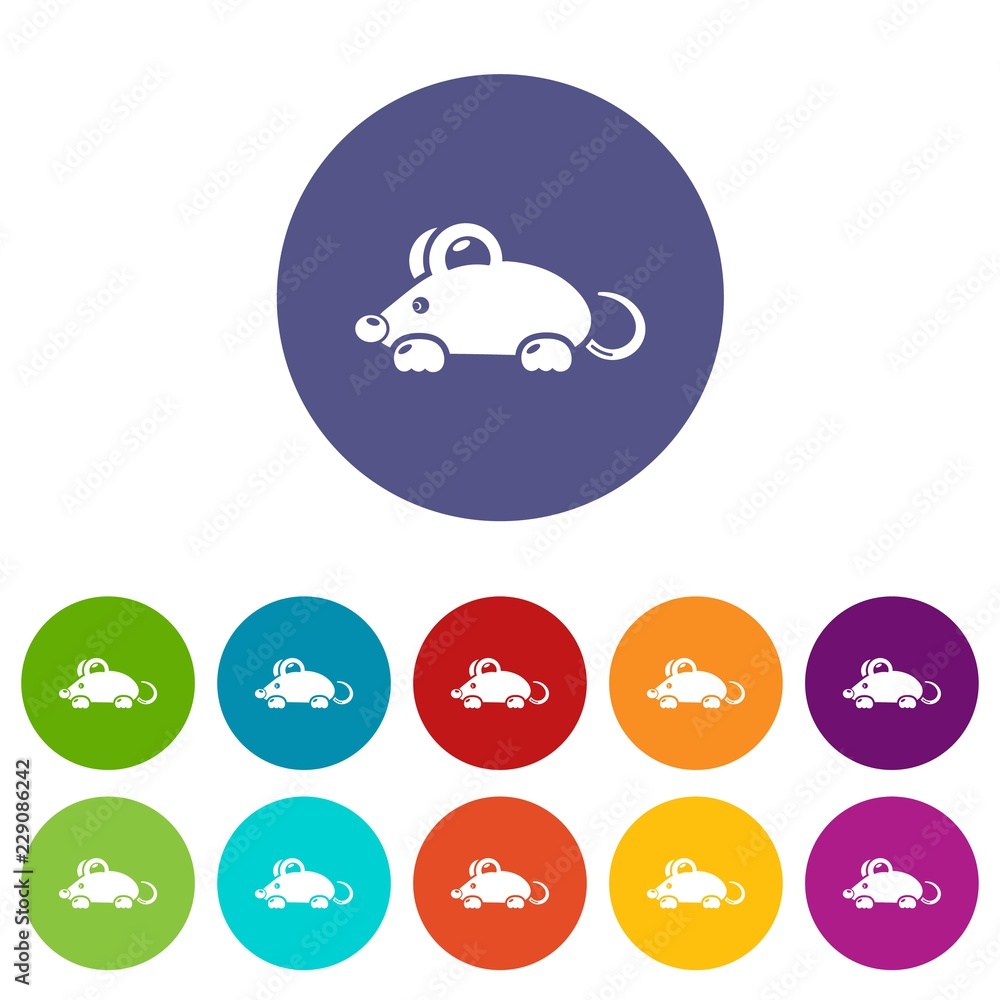 Poster mouse icon. simple illustration of mouse vector icon for web