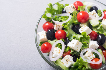 Fresh vegetables greek salad