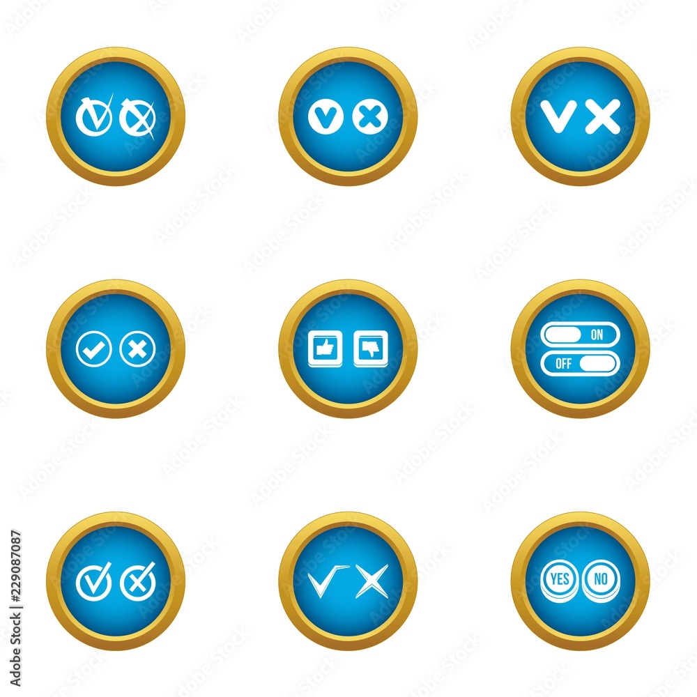 Aufkleber favourably icons set. flat set of 9 favourably vector icons for web isolated on white background