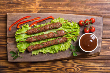 Shish kebab or lula-kebab