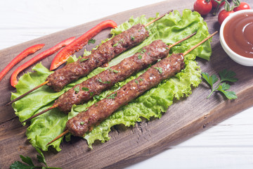 Shish kebab or lula-kebab