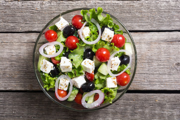 Fresh vegetables greek salad