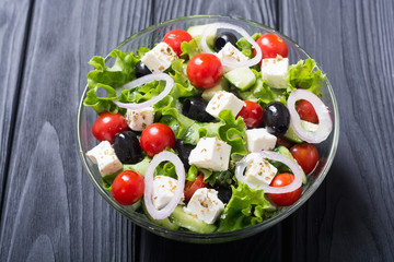 Fresh vegetables greek salad