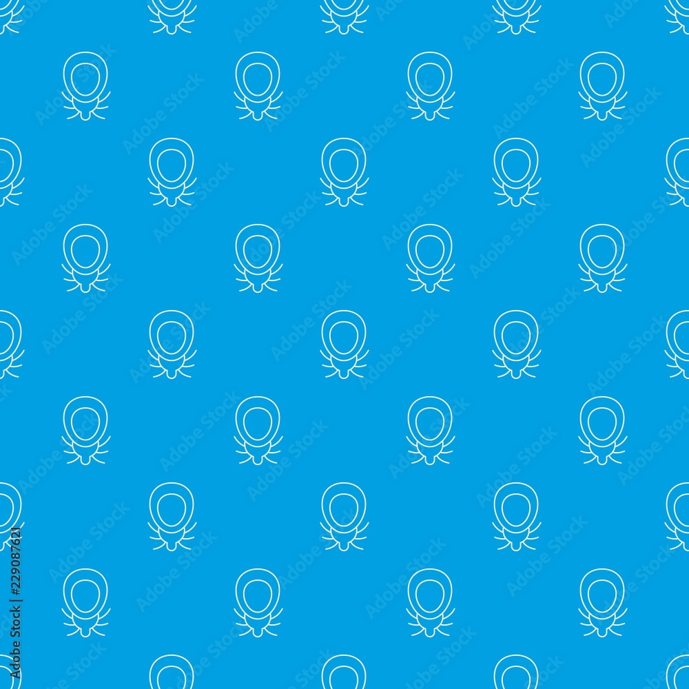 Poster mouse virus pattern vector seamless blue repeat for any use