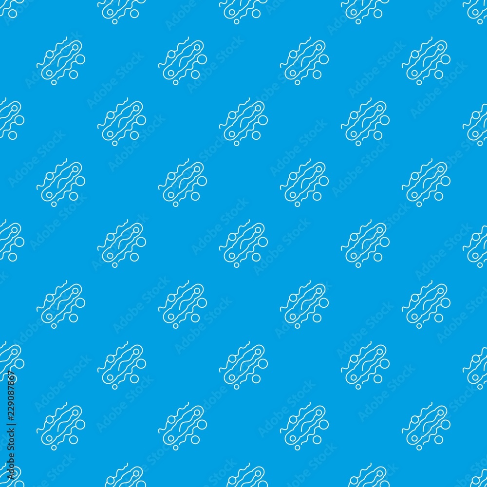 Poster corynebacterium pattern vector seamless blue repeat for any use