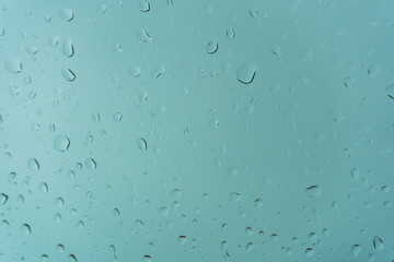 Background of water drop on glass