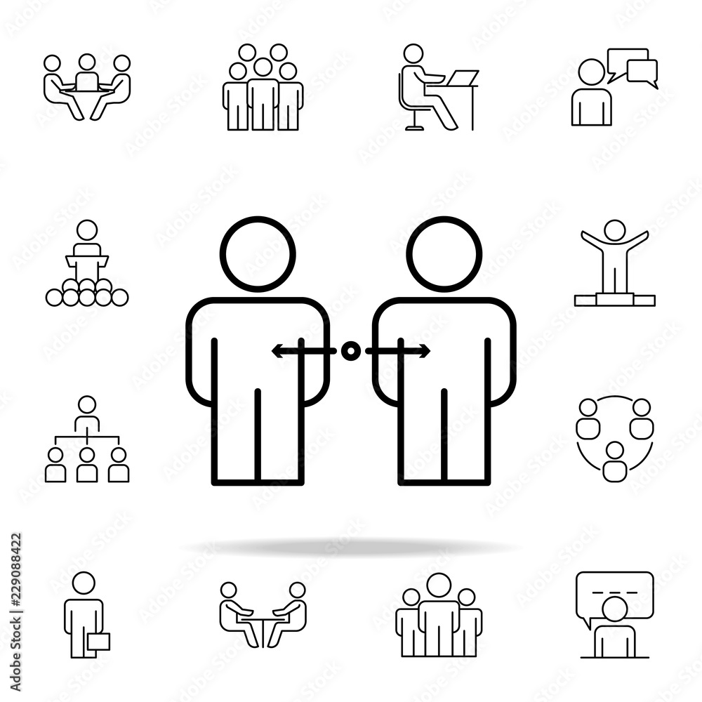 Poster selection of applicants for work icon. business organisation icons universal set for web and mobile
