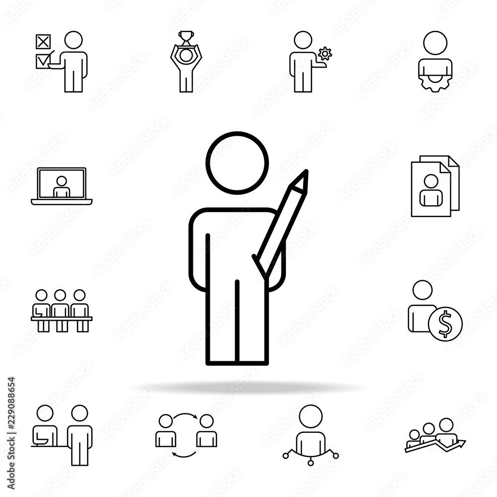 Poster design icon. business organisation icons universal set for web and mobile