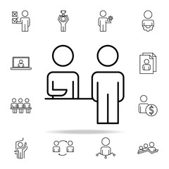 customer service icon. Business Organisation icons universal set for web and mobile