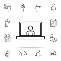 onpresentation icon. Business Organisation icons universal set for web and mobile