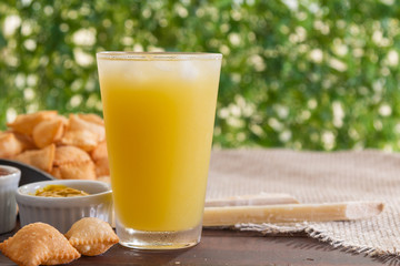 fair pie with sugar cane juice